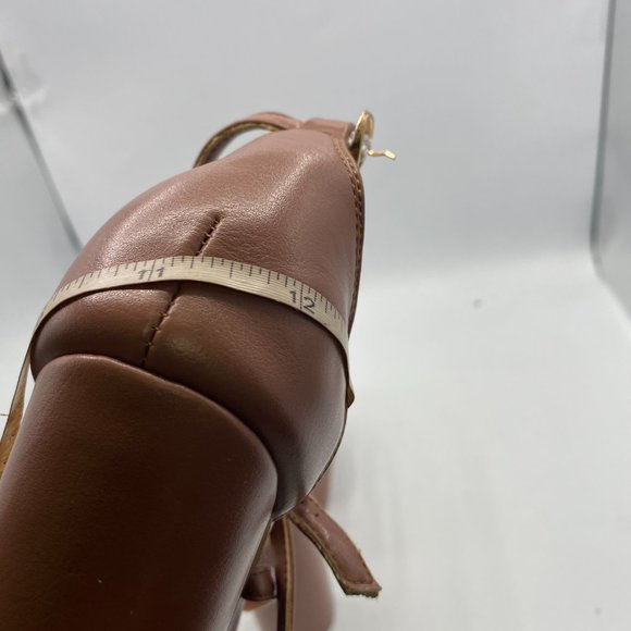 A XYD Brown Strappy Platform Club Open Toe Dress Chunky High Heel Sandals - Picture 11 of 11